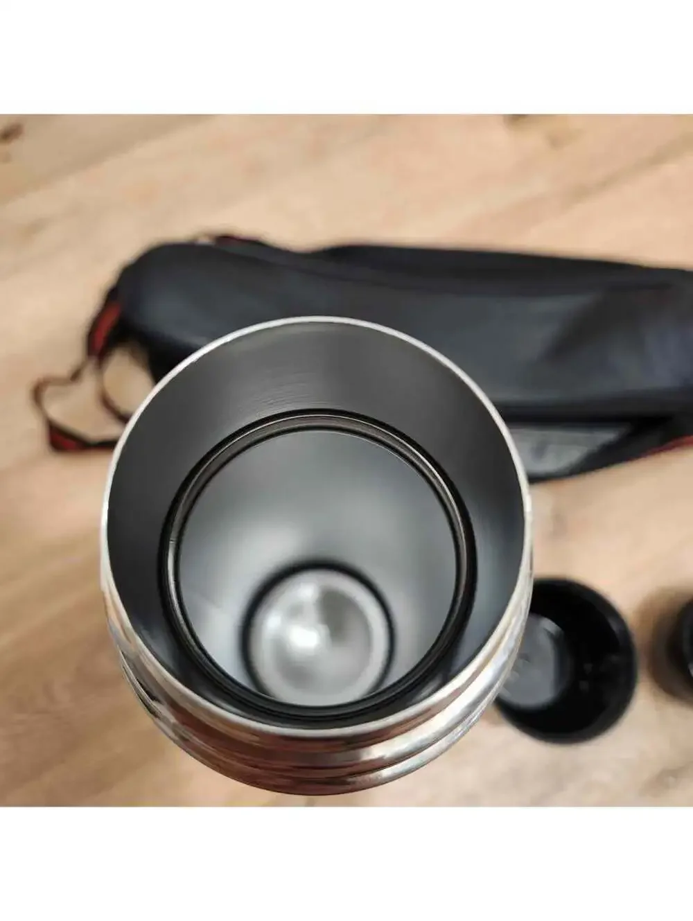 Stainless Steel Thermos with Case